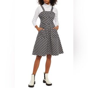 ALEXA CHUNG
Checked denim check plaid print mini dress Alexa Chung Size 10